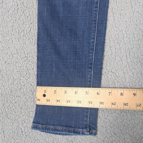 Levis Skinny Jeans Womens Size 8 Boot Mid Rise Dark Wash Blue Denim 27x27 - Picture 2 of 8